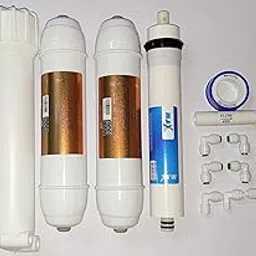 Max 100 GPD Ro Membrane Filter Cartridge Work Upto 1500 TDS Comfortable for All Ro Purifiers with Membrane Housing, Sediment, Carbon Filter, FR 450, 7 Pecs Elbow and Taflon Tape Combo Pack-picture-68