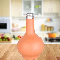 Terra CharmsSurahi Premium Presents Traditional Clay Reddish Brown Plane Surahi for Water for Home & Kitchen-picture-17