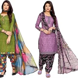 priyashi Women Unstiched Crepe dress materials | Crepe Salwar Suit for women with dupatta | suit material for women unstitched-picture-42