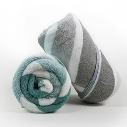MAXOSHINE Quick Dry Hand Towel for Wash Basin Gym Sports Travel-Super Soft Microfiber Face Towel for Men & Women-40 x 60 cm (Green/Grey, Set of 2)-picture-15