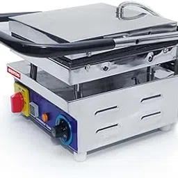 BRITON Kitchen 3-Step Sandwich Griller, 1000W - Durable Metal, White, Ideal for Restaurant and Hotel Kitchens.-picture-10