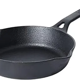 Meyer Pre-Seasoned Cast Iron Frypan | Cast Iron Skillet | Iron Pan | Induction Frying Pan | Iron Fry Pan | Omlette Pan | Cast Iron Utensils for Cooking | Iron Cookware for Kitchen, 20cm, Black-image-22