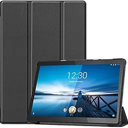 Robustrion Smart Trifold Hard Back Flip Stand Case for Lenovo Tab M10 FHD Rel TB-X605LC TB-X605FC Tablet 10.1 inch - Black (Will not fit M10 /M10 HD 10.1 inch/M10 10.3 inch FHD Plus/M10 2nd gen)-picture-11