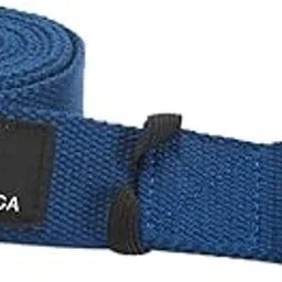 Everyday Yoga Super Strong Cotton Strap, Quiet Cinch Buckle, Stretching & Physical Therapy Fitness, Improve Flexibility - True Navy-picture-28