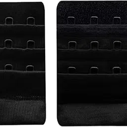 inner sense bra extender for women with 2 hook and eye extenders I Soft, Comfortable, combo pack of 2 nylon hook and eye solid bra accessories for women-picture-56