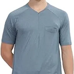 domin8 Men's Super Comfy Raglan Sleeve Casual T Shirt with Chest Pocket | Stylish Tshirts for Men | Soft & Comfortable Tshirts for Men | Tshirt for Gym, Running-picture-16