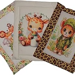 NVS KIDS New Born Baby Cotton Baby Bed | Godari | Toddlers Bed | Baby Bedding |Baby Mattress | Cradle Bed | Multi-Color | Pack of 3 (0-8 Months) Cotton, 3 Set (SGY)-picture-17