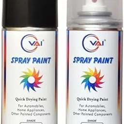 VAI Spray Paint Can Compatible for Maruti Suzuki Passion Red - 225ml & Gloss Clear - 225ml | Touch-Up Paint for Alto 800, Wagon R, Eeco | Pack of 2, Quick Dry, DIY Car Scratch Repair Kit-picture-30