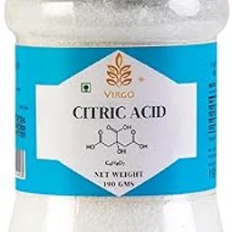 Virgo Citric Acid, For Cleaning and Baking, Making beverages Multiple use in Home and Kitchen, Sour Taste, White Color, Pack of 1, 190gm-image-51