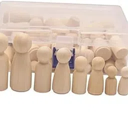 LOOM TREE 100 Pieces Mini Wooden s Kids DIY Graffiti Wooden Crafts Toys | Wooden Pieces-image-65