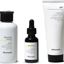 Minimalist Anti-Pigmentation Kit, Skin Care Routine Kit For Unisex, Face Wash, Serum & Sunscreen Combo, 180g-picture-28