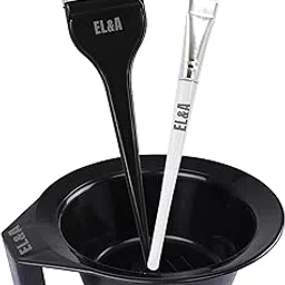 [Ear Lobe & Accessories] Hair Coloring & Face Care Combo – Hair Dye Bowl, Applicator Brush & Transparent Handle Face Brush for Professional & Home Use-picture-33