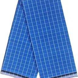 mr lungi Mr.Lungi Branded Cotton Blue Ring Lungi - Unstitched - Pack of 1-picture-19