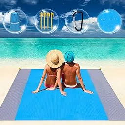 Picnic Blanket, Beach Blanket, Waterproof, Lightweight Portable Picnic Mat for Travel, Beach Mat, 4 Attachments Corners, Beach Blanket, Sand-Free for the Beach, Camping, Hiking, Picnic-picture-23