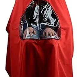 Ubersweet® Cutting Hair Waterproof Cloth Salon Barber Gown Hairdressing Hairdresser (Red)-picture-16