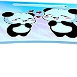 Foldable Kids Study Table for Bed | Portable Laptop Table with Cup Holder & Handle | Cartoon Design Bed Desk for Kids | Multipurpose Foldable Table for Study, Drawing, Eating (Panda)-picture-14