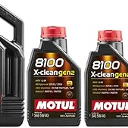 Motul 8100 X-cleangen2 SAE 5W-40 100% Synthetic Engine Oil - 4 Liter Can and 1 Liter Can 2 Nos. (6L) With Petrol System Clean Plus 200ml Combo-picture-16