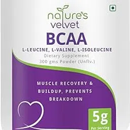 Natures Velvet Lifecare Instantized BCAA 5000 mg Powder, 300gms, 60 Servings - Pack of 1-picture-56