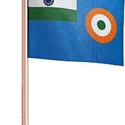 Indian Air Force Car Dashboard Flag 2in x 3in With A Plastic Blush Rose Gold Base-picture-42