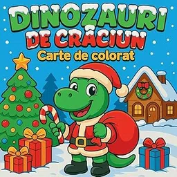 Dinozauri de Crăciun - Carte de colorat-picture-12