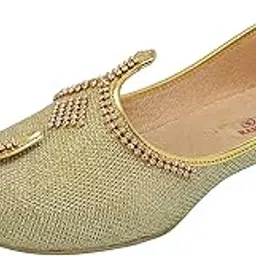 ramraj cotton Ramraj Gold Wedding Mojari for Men/Juti for Man-picture-37