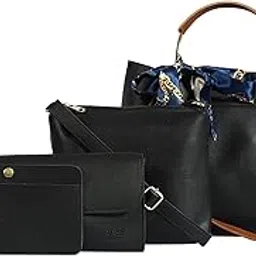 Women's Vegan Leather Stylish Tote Bag | Pack of 5 | Ladies Purse Handbag | Womens Day Gift-image-20