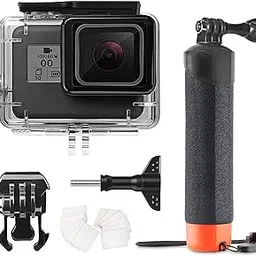 FitStill 148FT/40M Underwater Waterproof Protective Case Shell Compatible for Go Pro Hero 2018/7/6/5 Black,Monopod Floating Hand Grip Selfie Stick for Hero7 Hero6 Hero5 Black Accessories Kit-picture-10