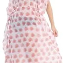 Women's Stylish Kaftan Sarong Georgette Trendy Digital Floral Print Sarongs For Beachwear And Beach Party-image-38