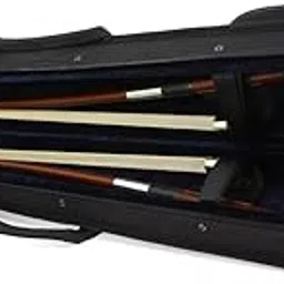Double Bass Bow Case Holds 2pcs String Bass bow Velvet Lining Adjustable Strap (2pcs Bass bow)-picture-28