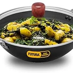 Hawkins Futura 3 Litre Deep Fry Pan, Hard Anodised Kadai with Glass Lid, Flat Bottom Kadhai, Black (AD30G)-picture-15