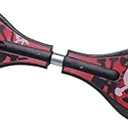 ROMILAS Kid's Waveboard Skating Board for Kids and Girls Beginners, Experts with Lights in Wheels, Weight Capacity up to 100 KG, Red-picture-42