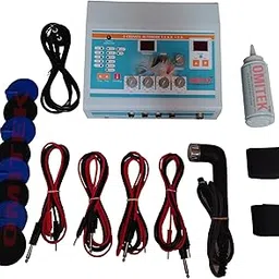 Omitek 4 Channel Tens With Ultrasound Combination Machine, Metal Frame With 1 Year Warranty, Physiotherapy Equipment For Pain Relief, White, Tens With Ultrasound-picture-19