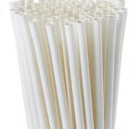 Biodegradable white Paper straw (6mm) 100 pieces in a Eco friendly and food grade paper straws Drinking Straws - Bulk Paper Straws for Juices, Shakes, Smoothies, Party Supplies Decorations (6mm)-picture-52