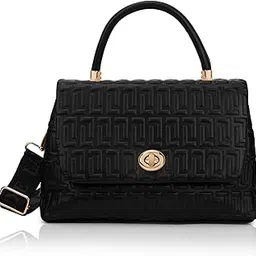 lavie luxe Women's Chaney Flap Satchel Bag | Satchel Handbag for Work | Ladies purse | Stylish Shoulder Bag | Gift for Women-picture-19