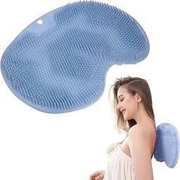 Swenlish Shower Foot Scrubber Mat Back Washer Back Exfoliating Bath Wash Pad Wall Mounted Slip Suction Cups Foot Scrubber for Use in Shower Cups Foot Cleaner for Men and Women-picture-54