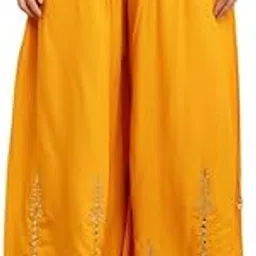 jyoti collections Women Regular Fit Plazzo Pants Lightweight and Breathable Ethnic Wear for Party-picture-47