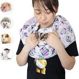 Small Animal Bonding Pouch Small Pets Bonding Scarf Sling Carrier for Chinchillas Hedgehogs Sugar Gliders Hamsters Guinea Pigs Anti-Anxiety Interactive Play Pets Tunnel-image-6