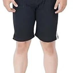 hasina Comfortable Casual Sleep Wear Shorts for Men GPK Collections Black Colour with Front Pockets-picture-18