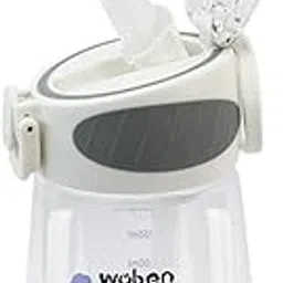 Attro Sippy Kids 400ml Water Bottle with Fliptop Lid & Straw Kids Bottle ML Mention for Daily Water Intake BPA Free, Leakproof - White-picture-25