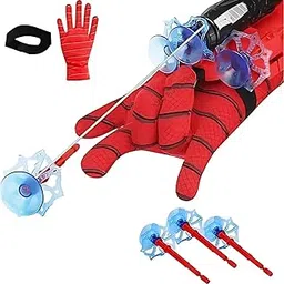 KIDZ PLAY ZONE Spider Web Shooters Toy for Kids || Hero Launcher Wrist Toy Set || Fun & Educational || Sticky Wall Soft Bomb for Cosplay & Interactive Play || Birthday Gift for Kids (Pack of 1, Red)-picture-22