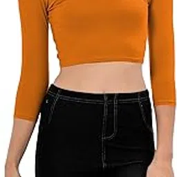 the blazze Women's Cotton Stretchable Scoop Neck 3/4 Sleeve with Back Scoop Regular Fit Readymade Saree Blouses for Womens L675-picture-10