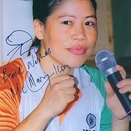 Original Autographed Photo of Indian Boxer MC Mary Kom-image-97