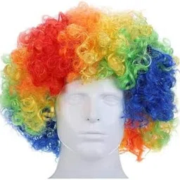 Funny Parties Hair Wig Malinga Wig Afro Curli Hair Halloween Cosplay for Party Holi Celebration-picture-14