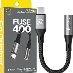 OOGE Fuse 400 Type-C to 3.5mm Audio Connector with DAC - Braided Unbreakable Adapter Compatible with iPhone 15 Pro Max/15 Pro/15 Plus, Samsung, OnePlus, Oppo, Vivo, Laptops & More-image-82