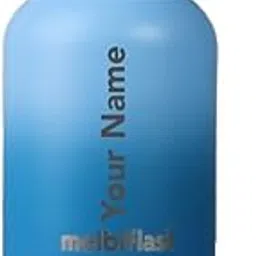 3 in 1 Personalized Flask with Attached Storage Container and Cup | 1000 ML | Blue | Laser Engraved | Corporate Gift | with Name | Promotional | Couple Gift | Birthday Gift | School Bottle-picture-16