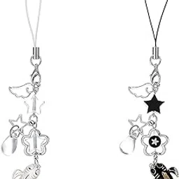 CoolShef 2PCS Phone Charms for Girls – Mobile Charms Accessories for Phone Case, Bag, Keychain, Camera, Wallet Decoration, Cute Y2K Kawaii Aesthetic Style-image-15
