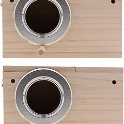 CALANDIS™ 2Pcs Wooden Wild Bird Nest Box Nesting Feeding Feeder Station House | Birdhouses | Bird & Wildlife Accessories | Yard, Garden & Outdoor Living-image-94