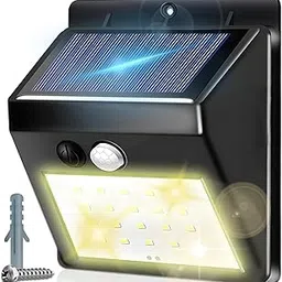 LED Spotlights Outdoor Solar Light with Motion Sensor 20 LED Waterproof IP65 Solar Lamps for Garden Garage Street Patio Paths Super Bright 1200mAh 6W-picture-27