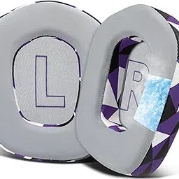 SOULWIT Professional Earpads Replacement for Logitech G733 G535 G335 Lightspeed Wireless Gaming Headset, Ear Pads Cushions with Comfort Noise Isolation Foam - G733 CG Purple Grey-picture-14