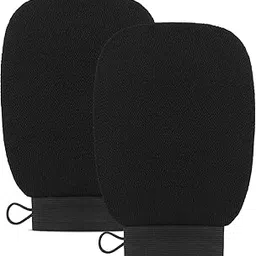 Lifera 2 pair Bath Gloves Body Scrubber[pack of 2] [For Body - Dead Skin Removal Bath Body Glove - Gloves For Dead Skin - Remove Dead Skin and Dirt - Scrub Glove Body][Black]-image-34